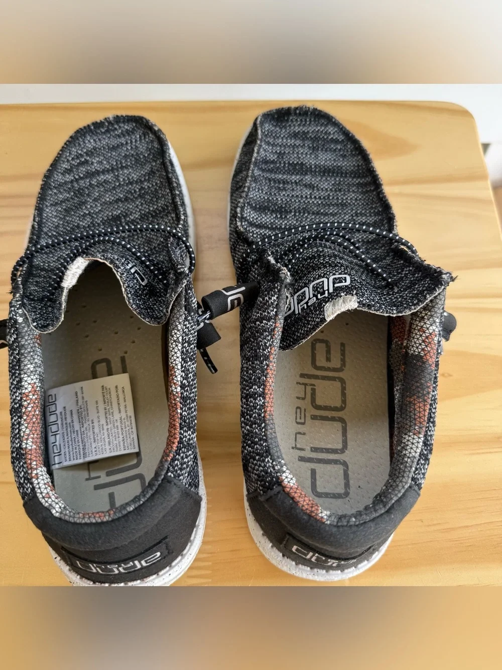 Hey Dude Wally Sox Micro Total Black Men’s 7